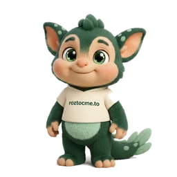Roztočko — maskot roztocme.to máva na pozdrav